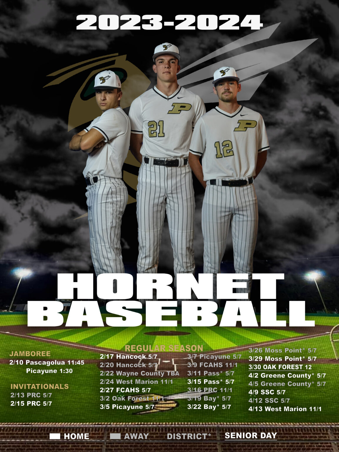Updated 2024 Spring Baseball Schedule Poplarville School District