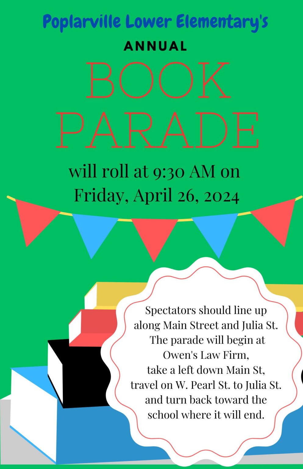 PLE Book Parade 2024 – Poplarville School District