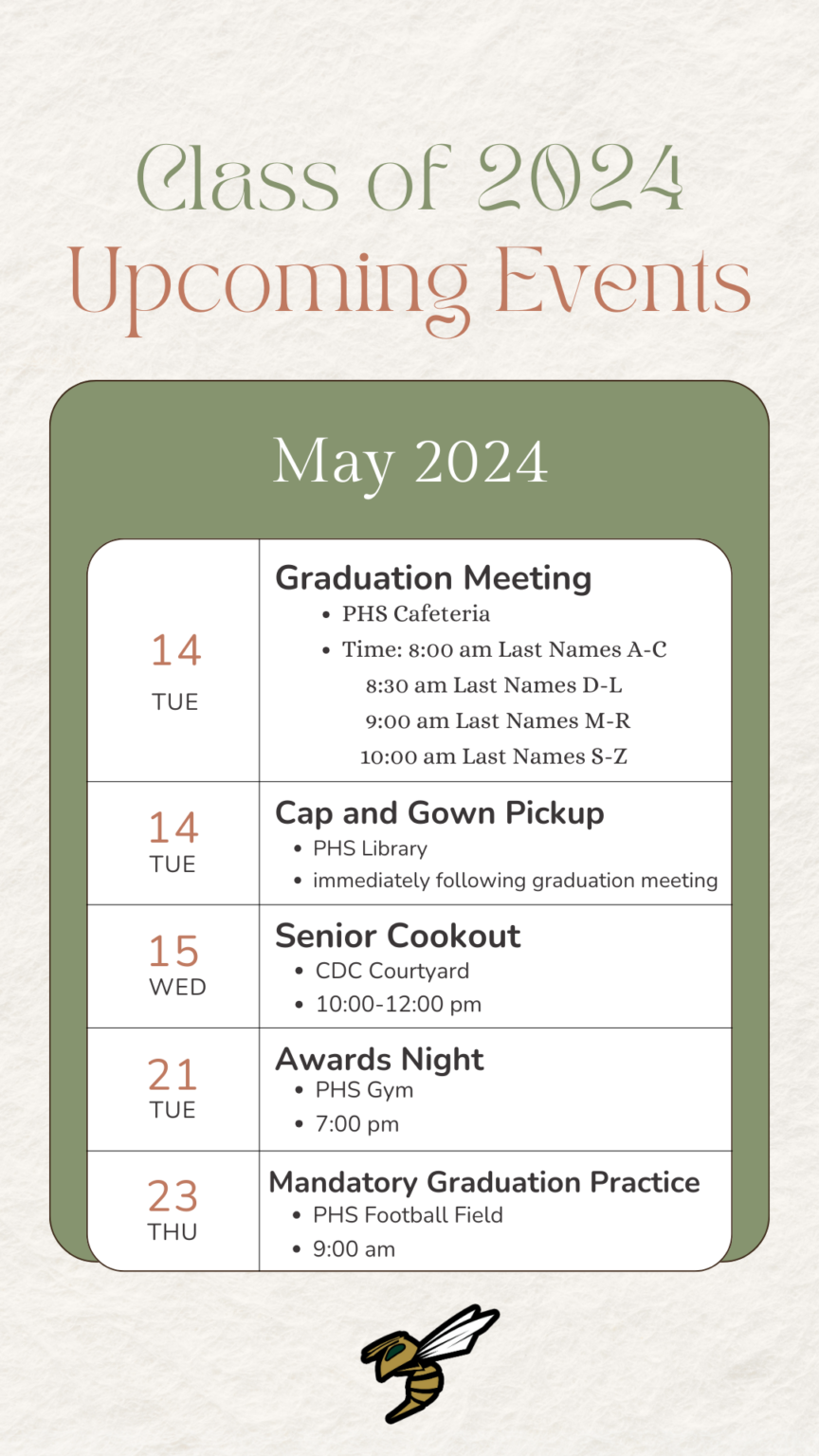 Class of 2024 Calendar Poplarville School District